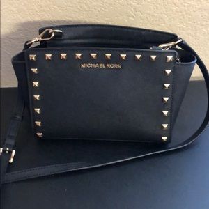 Michael kors studded crossbody